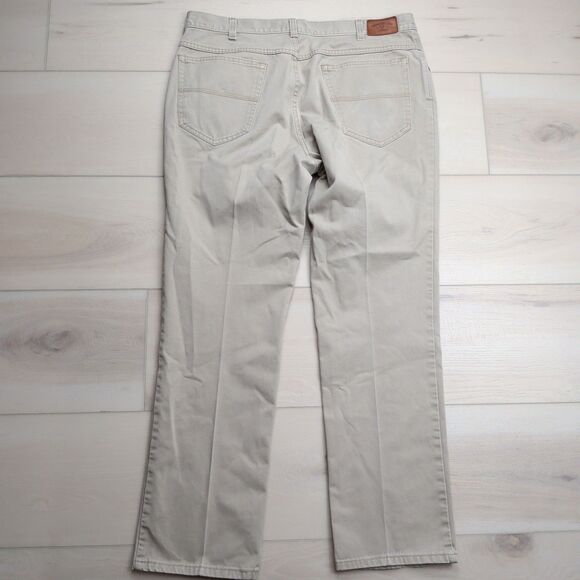 Bills Khakis Pants Mens 38x31 Beige Bullard Twill Flat Front Chino Made in USA - Picture 5 of 12
